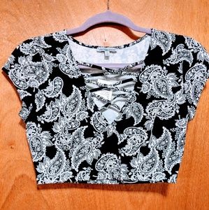 Paisley Crop Top